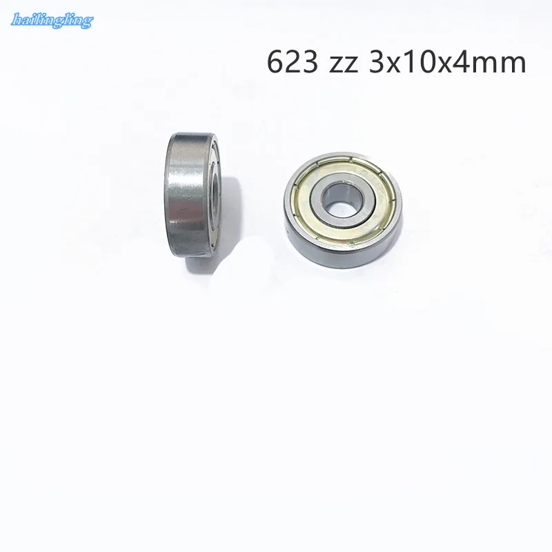 

5pcs /10pcs Deep Ball Bearing 623zz 623z 623ZZ 3*10*4mm Deep Groove Flanged Wheel for 3D Printers Parts