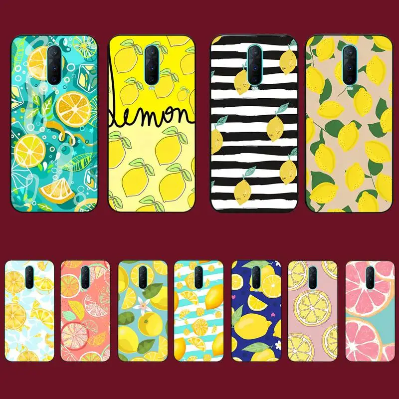 

Fruit lemon Phone Case for Vivo Y91C Y11 17 19 17 67 81 Oppo A9 2020 Realme c3