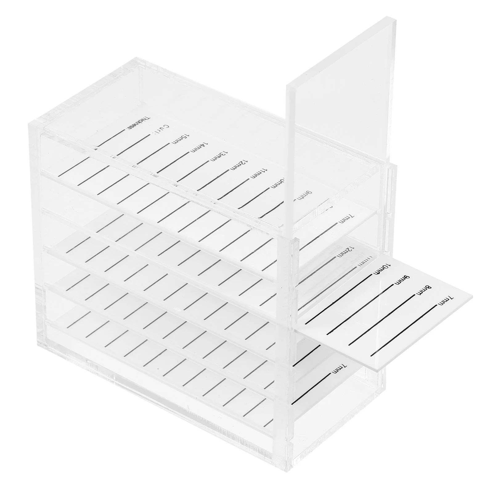 

Eyelash Box Lash Case False Organizer Storage Extension Transparent Packaging Holder Clear Acrylic Artificial Fake Display