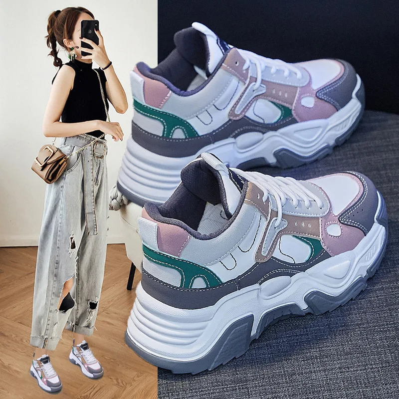 

Новинка 2022, женская обувь, зимняя женская обувь, теплая меховая плюшевая женская повседневная обувь, модные кроссовки на шнуровке, женские кроссовки на платформе