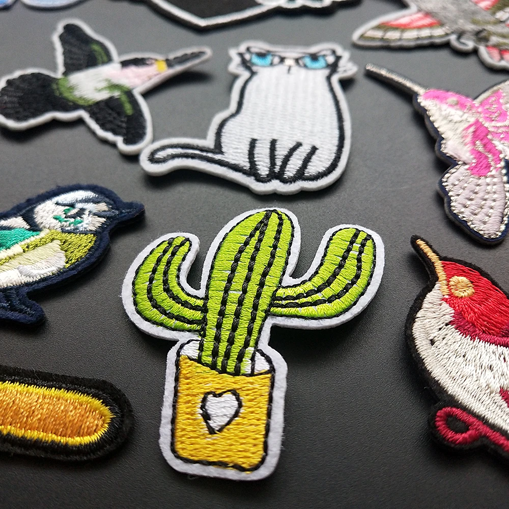 Патчи с вышивкой птиц патчи утюгом значки аппликации для одежды рюкзак сумки |