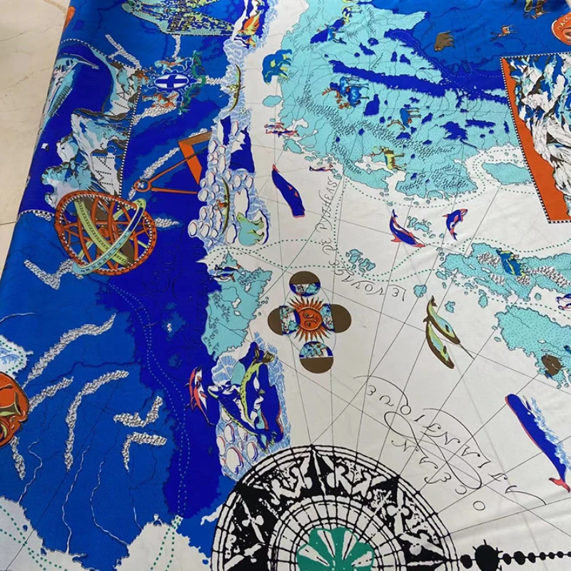 

Silk Crepe Fabrics Spring Summer Printed Crepe De Chine Garment Top Skirt Material Soft Breathable Fabric for Sewing by Meter