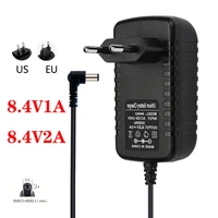 ac 100 240v dc power supply charger 8 4v 1a 2a adapter for deko laser level drill driver screwdriver 18650 lithium battery