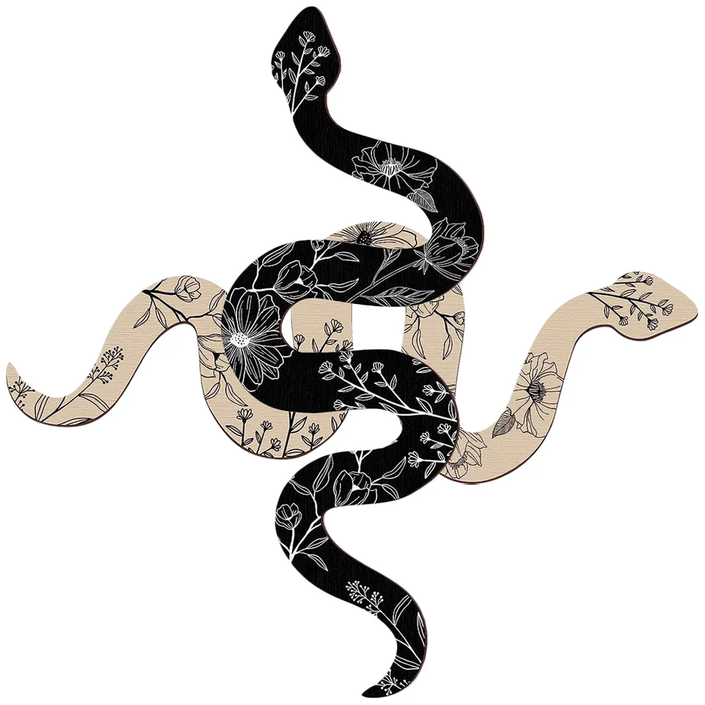 

Snake Halloween Decorationsative Wall Hanging Vintage Wooden Craft Living Room Housewarming Gift