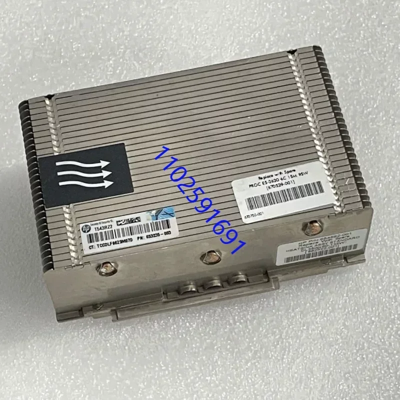 DL380P 388P GEN8 G8 радиатор 3 медные трубки 662522-001 654592-001