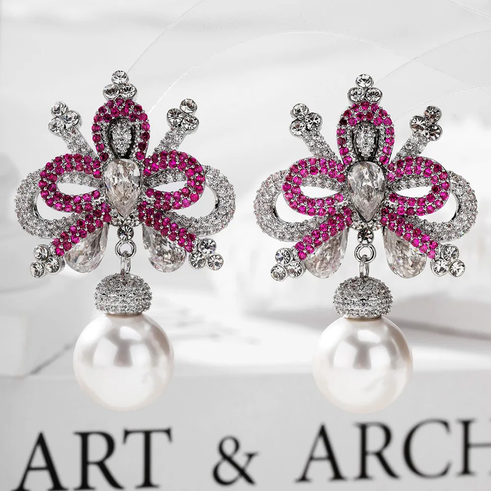 GODKI 35 мм висячие серьги с искусственным жемчугом для женщин свадебные