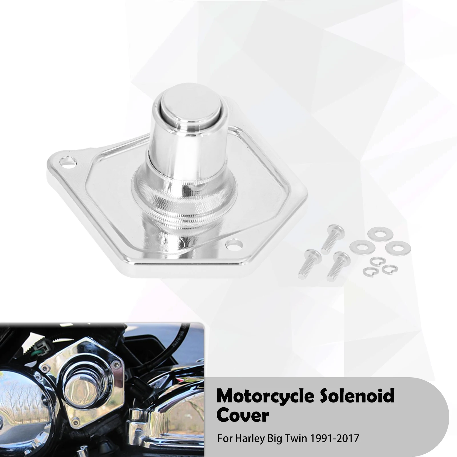 

Крышка соленоида мотоцикла, кнопка стартера для Harley Big Twin 1991-2017 Dyna Sportster XL Touring Road King FLHX FLHT FLHR