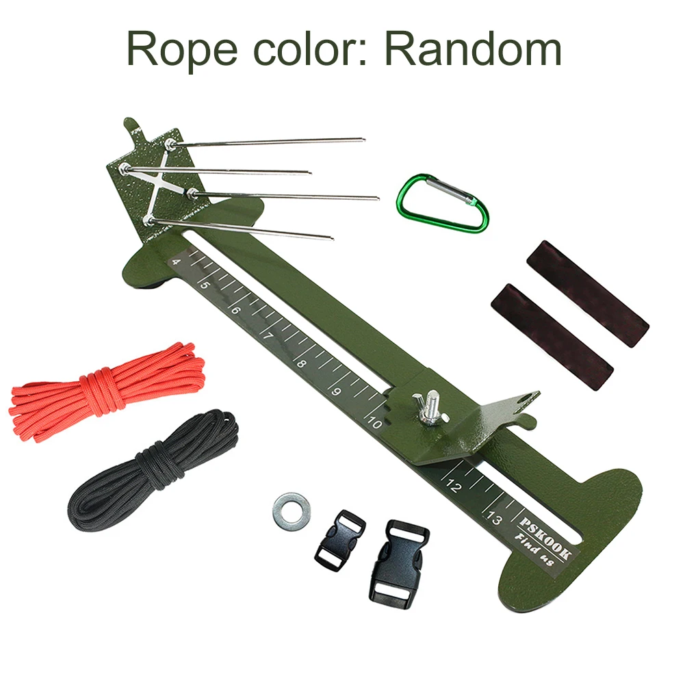 

9pcs DIY Craft Adjustable Length Non Slip Paracord Bracelet Clamp Kit Home Carabiner Buckle Weaving Tool Portable With Rope