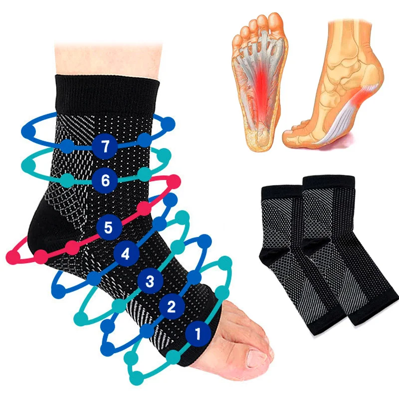 

Heel Sleeve for Women Men Plantar Fasciitis Sports Compression Socks Shoes Insert Heel Ankle Pain Relief Soft Care Pad Protector