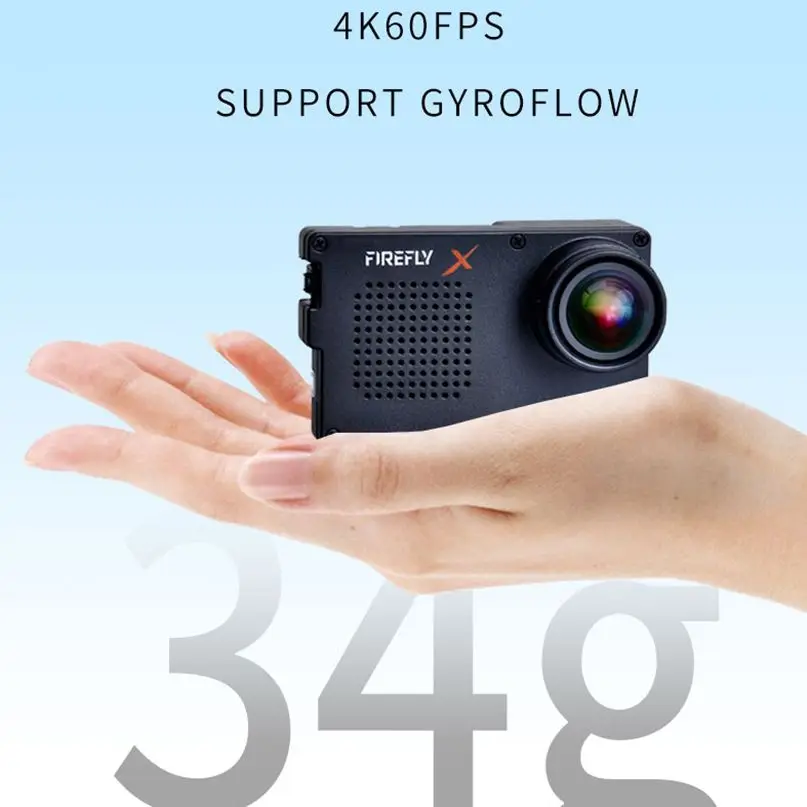 Hawkeye-cámara desnuda Firefly X LITE II 4K, 4:3, 1080p, 60fps, compatible con Bluetooth, Wifi, 34g, FPV, cámara deportiva, filtro ND16 para Dron FPV