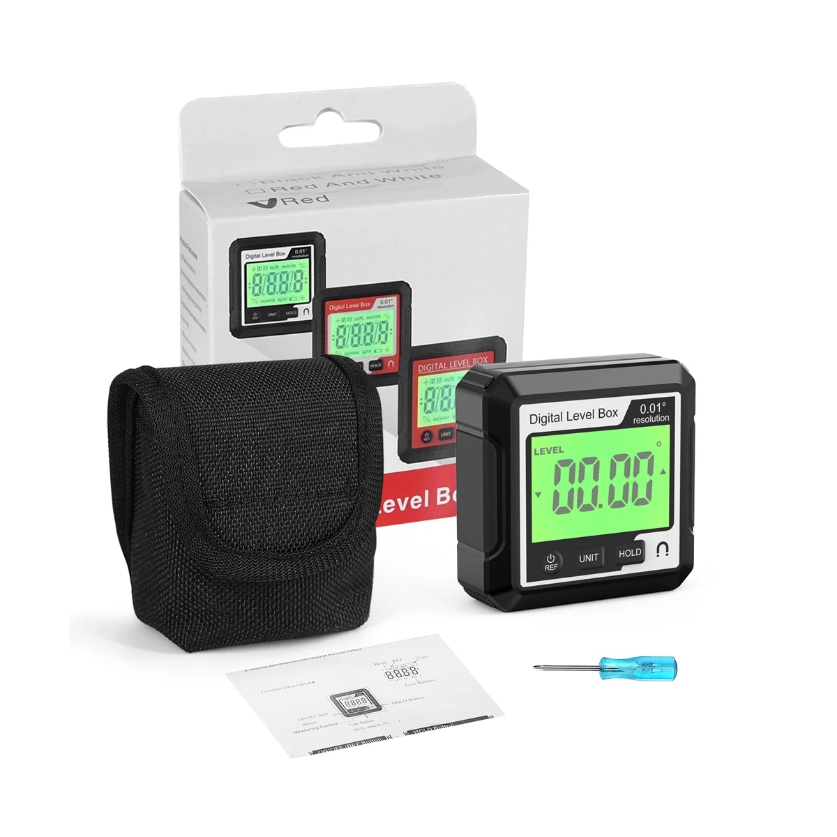 Цифровой электронный уровень цифровой угловой Инклинометр 90 ° магнитный