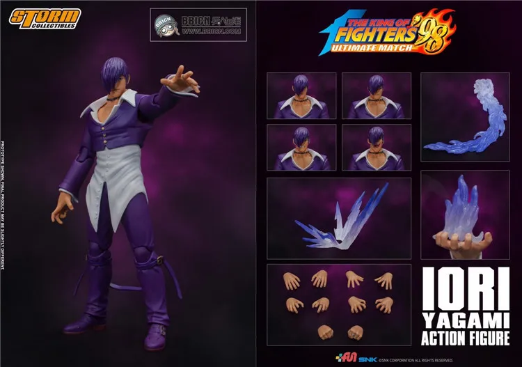 Игрушки от Storm SKKF06 1/12 LORI IORI YAGAMI Purple Special Edition 6 ''экшн-фигурка в наличии |