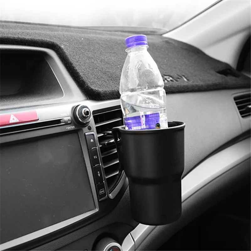 

Universal Car Cup Holder Hanging Air Vent Outlet Door Mount Bottle Drinks Holder for Coin Keys Phone Stand Multifunctional Box