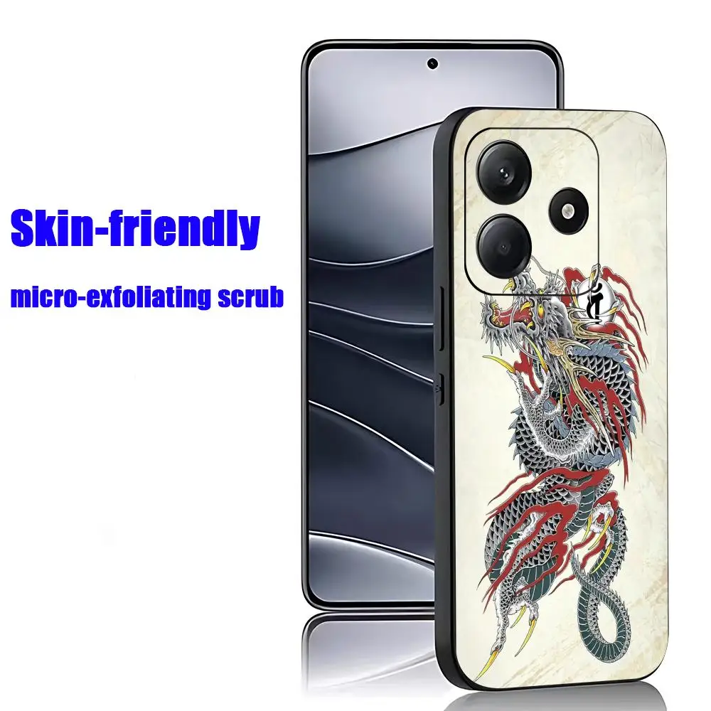 Фото Крутой чехол для телефона с игрой Yakuza Kiwami 3 для Xiaomi Redmi Note 17 15 14 13 12 11 Pro Plus S 5G 14C A3, мягкий черный чехол. №4
