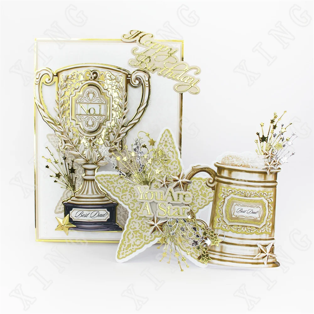 Индивидуальные заметки на заказ алфавит трофей звезды стеклянный стакан