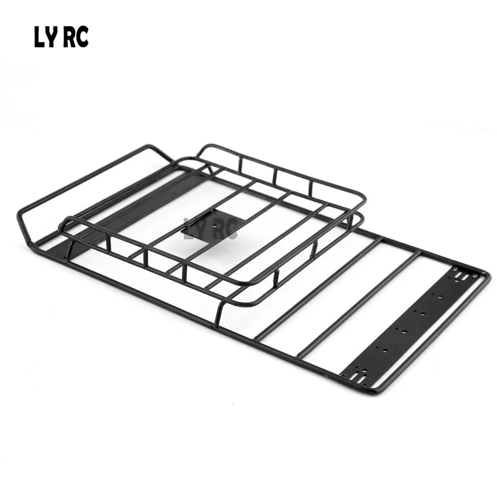 

Металлический багажник на крышу, багажный поднос со светодиодный Ной подсветкой для радиоуправляемого гусеничного автомобиля Axial SCX10 Jeep ...