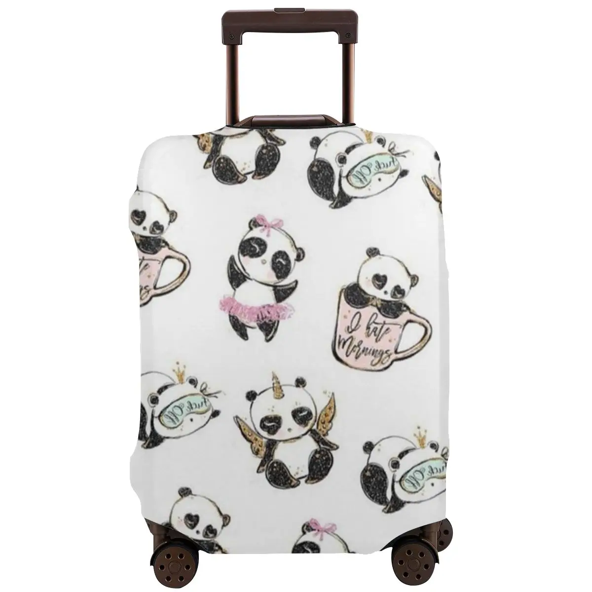 

Cute Kawaii Panda Travel Luggage Protective Case Washable Suitcase Luggage Cover Elastic Dust Cover Protector Baggage