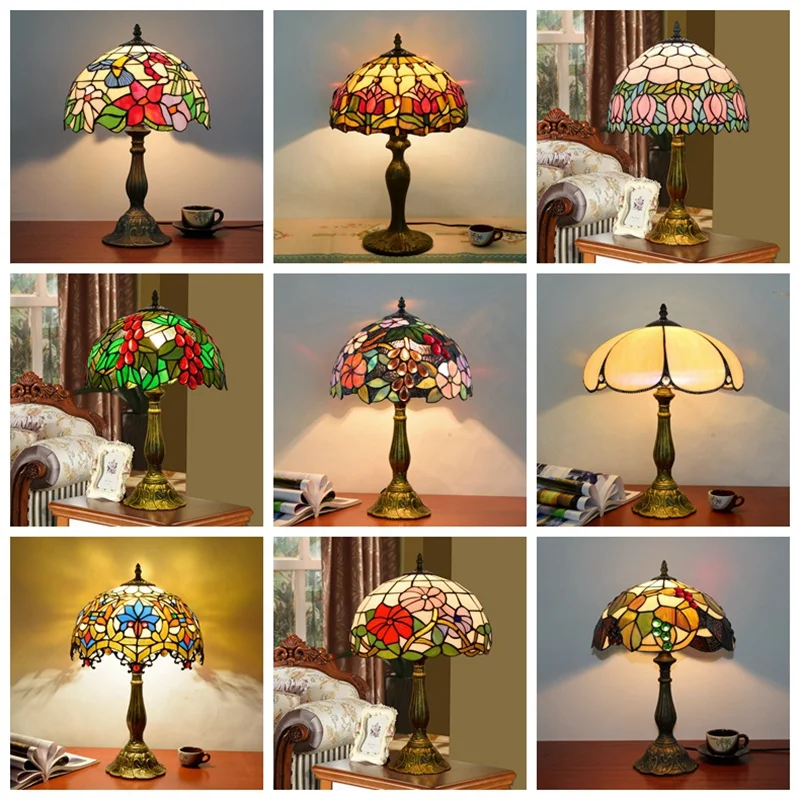 

Turkish Table Lamp Tiffany Stained Glass With Dragonflys Vintage Desk Lamp Bedroom Mediterranean Restaurant Home Deco Lighting