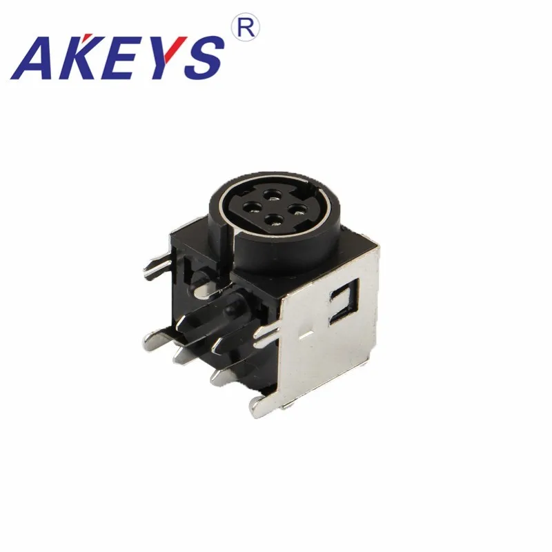 

10PCS MPC-4-02 PCB Mount 4 Pin Female S Jack DVD Mini Din Sockets Connectors S Terminal