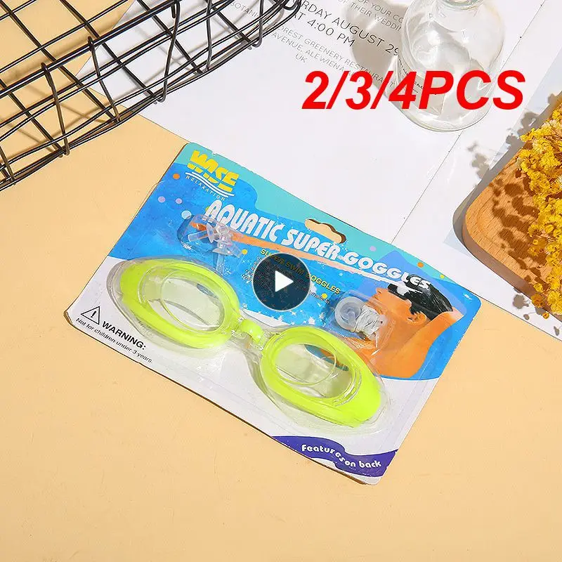 

2/3/4PCS Neutral Swimming Eyewear Children Swimming Glasses Adjustable Swimming Goggles Swimming Waterproof Diving Transparent