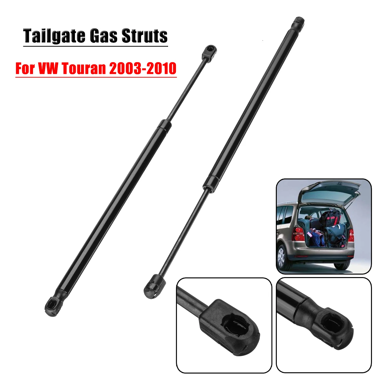 

2pcs 1T0827550C Car Rear Tailgate Gas Struts Boot Lifter Supports for Volkswagen VW Touran 2003-2010 1T1, 1T2 2003-2010 MPV