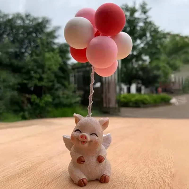 

Рождественский подарок, милый воздушный шар в виде животного, украшения из смолы, новогодний подарок для домашнего декора, свинья, слон, Рож...