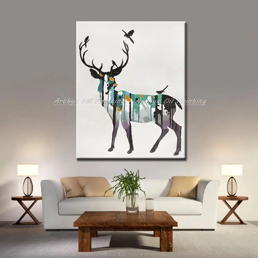 Arthyx большая ручная роспись современная абстрактная картина маслом с