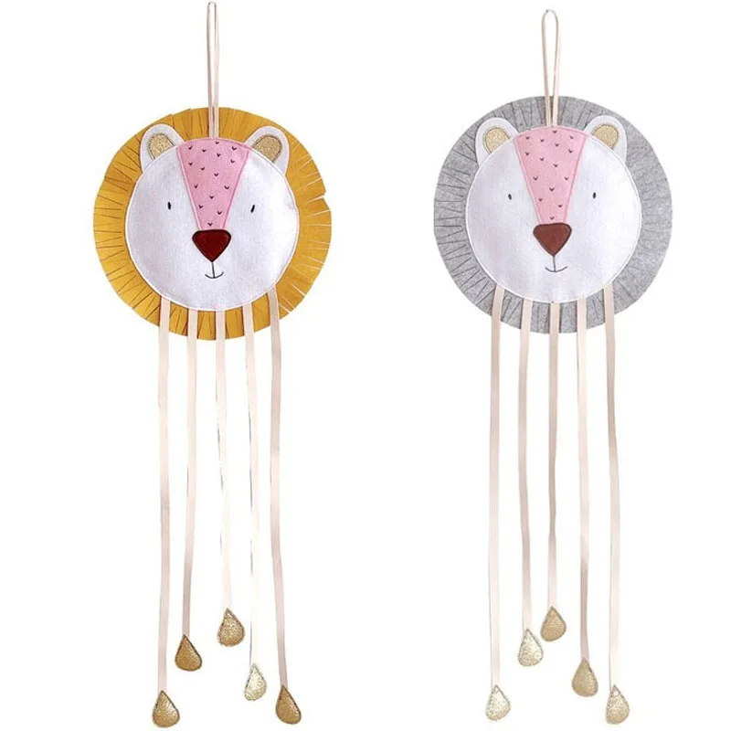 

Милый Настенный декор в скандинавском стиле «Король Лев», макраме, украшения для детской комнаты, кавайный декор для комнаты, украшение дет...