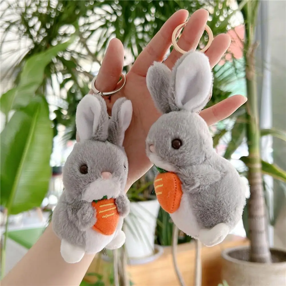 

Брелок с животными, 3D глаза, кролик, плюшевая игрушка, мягкая кукла-животное, подвеска, мягкий искусственный подарок