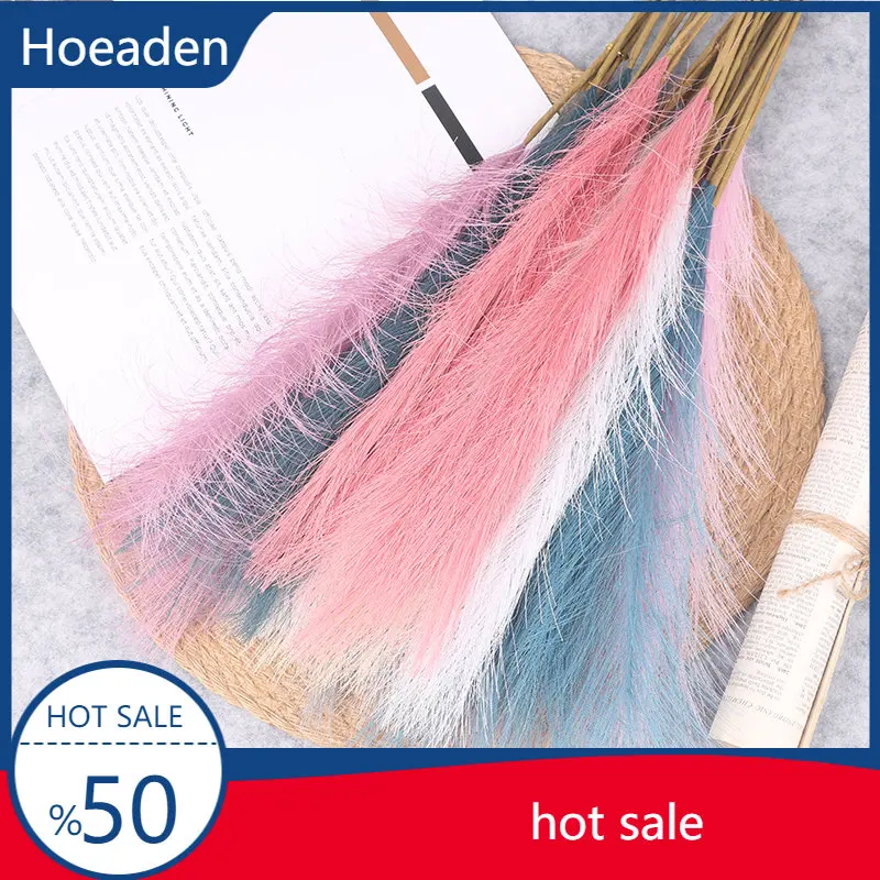 

5Pcs Artificial Pampas Grass Bouquet Holiday Wedding Party Home Decoration Plant Simulation DIY Fake Flower Reed Boho