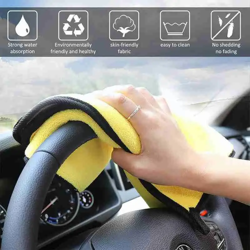 

Car Detailing Cleaning Microfiber Towel 40x40cm Thicking Supplies Care Washing Tools Window Wash Motorcycle Soft Vehicle Au L2v8