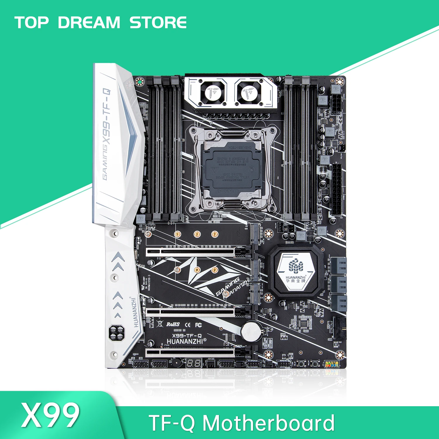 

HUANANZHI X99 TF Q X99 Motherboard Intel XEON E5 LGA2011-3 All Series DDR3 DDR4 RECC Memory M.2 SSD NVMe WIFI E5 V3 V4 Processor