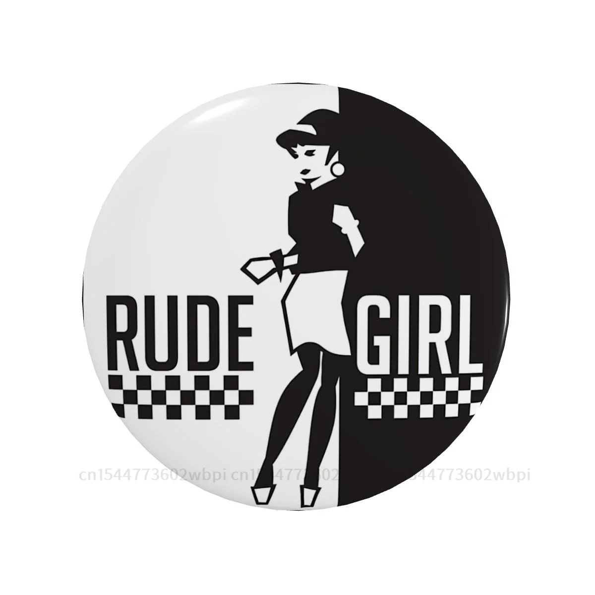 

Rude Girl Badge Metal Brooch Fashion Soft Button Pin Lover Creative Gift Collar Decor Customizable