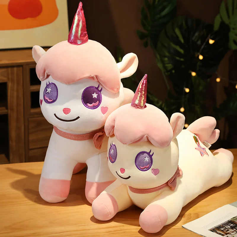

Stuffed Animal Plush Toys Large Standing Lying Unicorn Doll Comfortable Pillow Children Gift Kawaii Unicornio for Kids Birthday