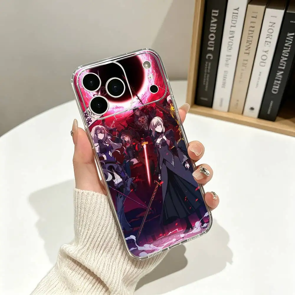 Фото Чехол для телефона Clash With Future Self Fatestay night UBW для iPhone 17, 16, 15, 14, 13, 12, Pro Max, 16 Plus, мягкий силиконовый прозрачный чехол №4