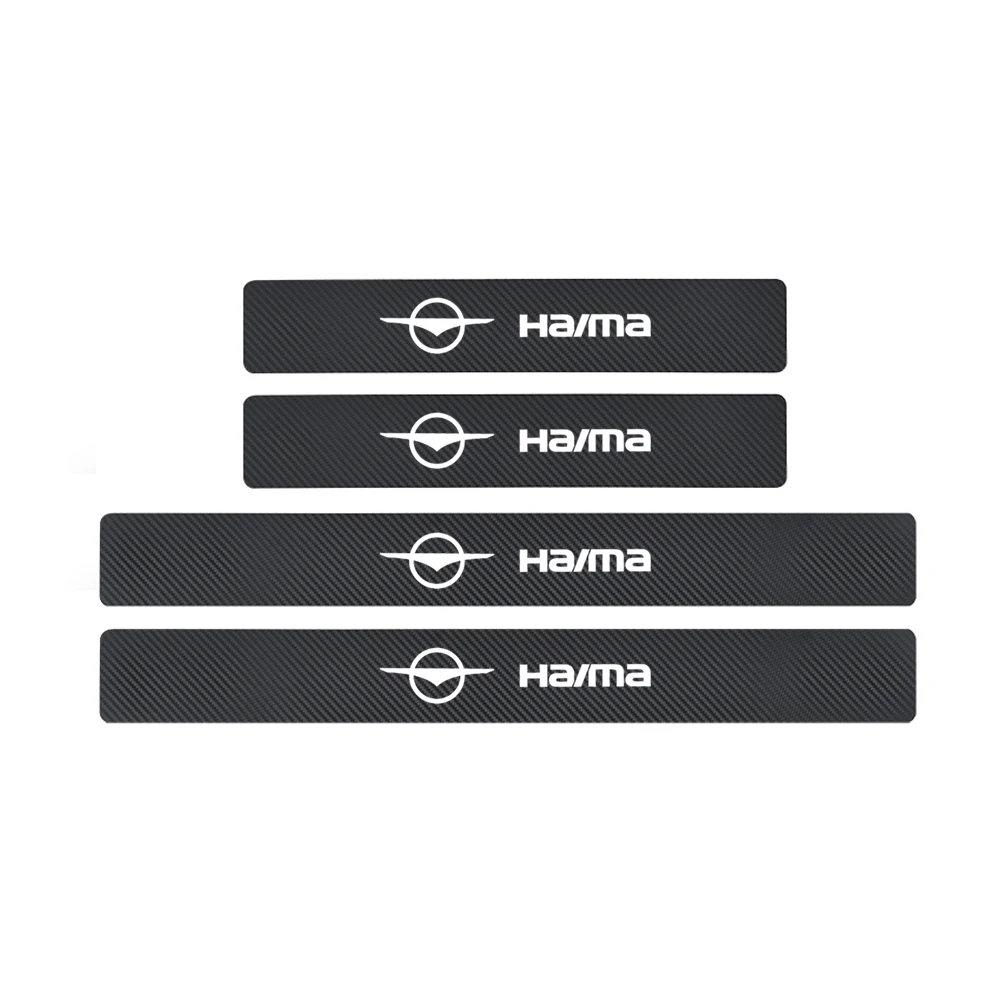 

Защитная Наклейка на порог двери автомобиля из углеродного волокна, наклейка на порог для Haima S5 Young S7 8S M3 M5 M6 M8 E3 F5 F7 7X 6P