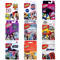 mattel uno disney mickey mouse minnie lion kings star wars pixar cars cartoon anime figure board games card game toys kids gifts