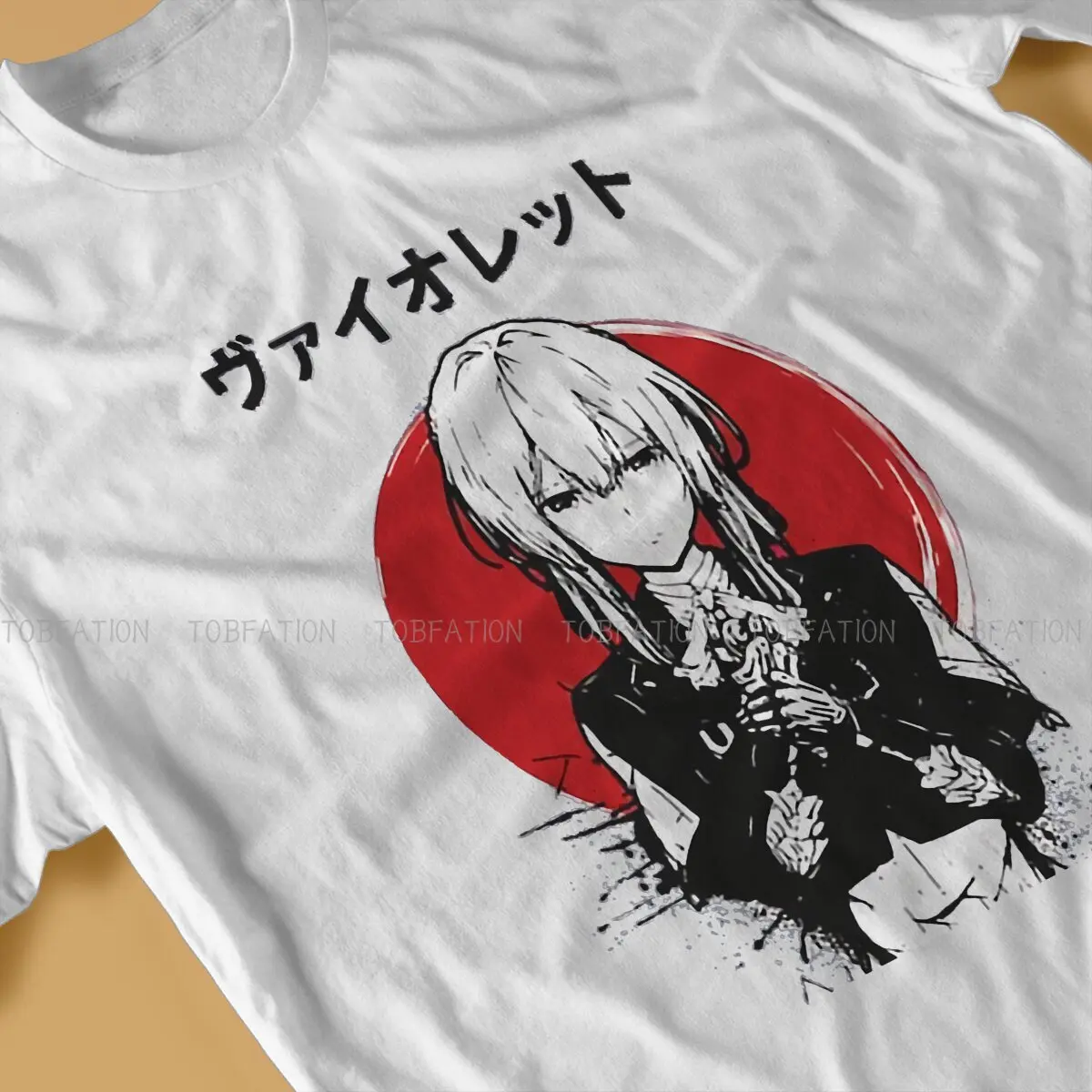 Футболка фиолетовая эверсад Гилберт аниме человек закат необходимая