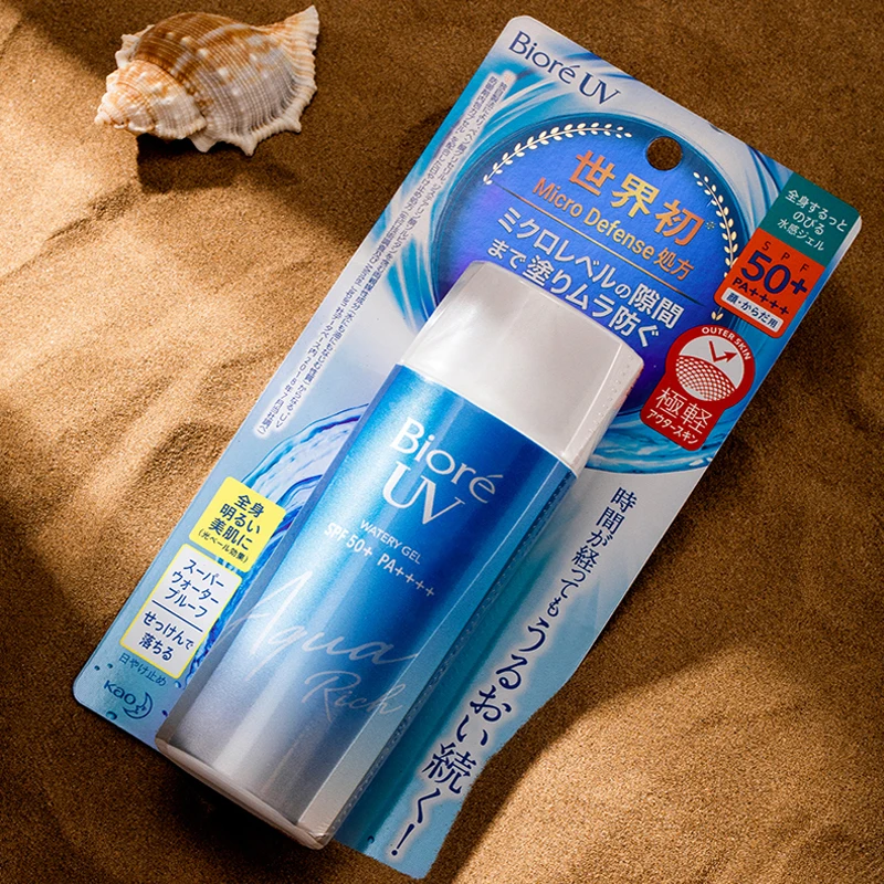 

Biore 90ML UV Aqua Rich Watery Essence Sunscreen Cream Gel Japan Cosmetic SPF50 Skin Care Lotion for Face Body