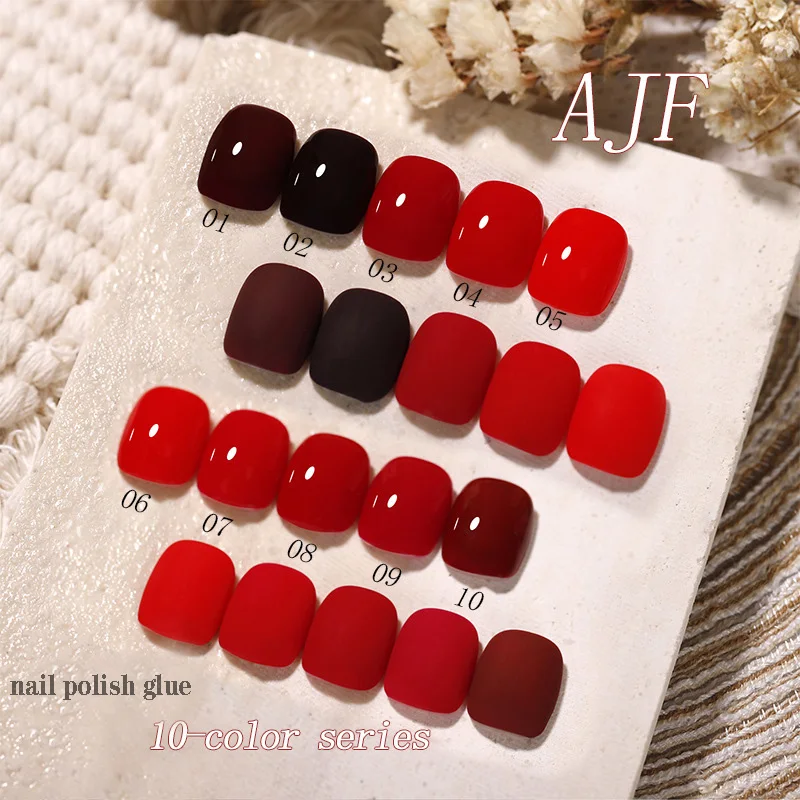 

New Nail Phototherapy Nail Polish Glue Red Carnival Series Nail Polish Nail Shop StandingTen Color Series