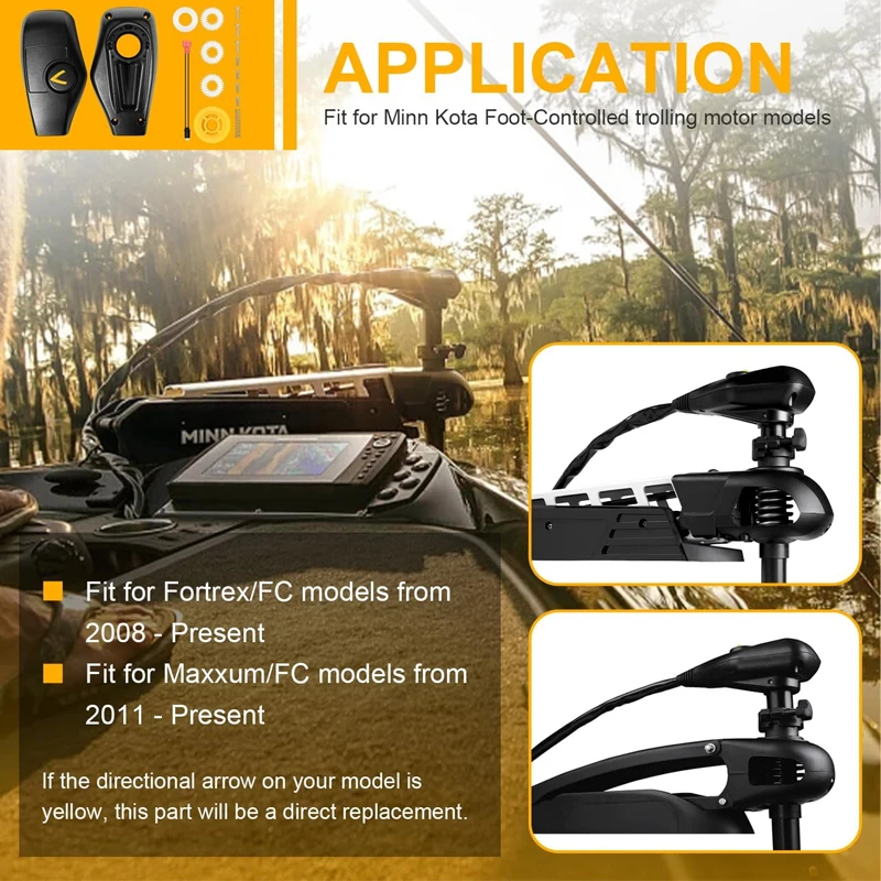 Фото Для моделей Minn Kota Foot Control Fortrex/FC 2008+ и Maxxum/FC 2011+ 2280202: Верхняя крышка, корпус блока управления и комплект шестерен. №2