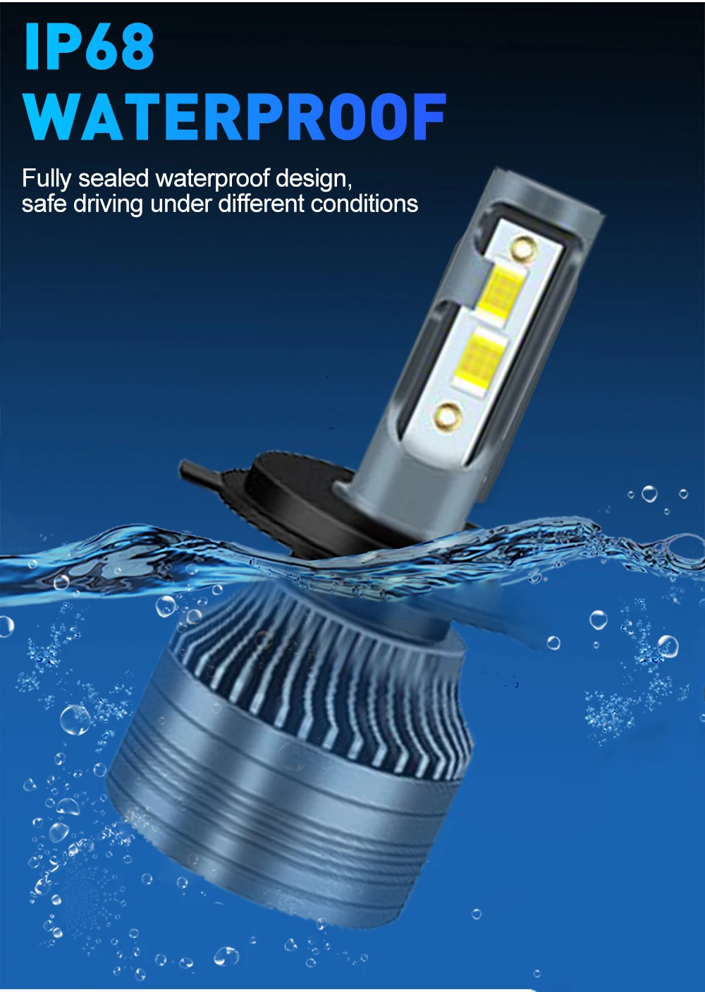 2 шт. для TOYOTA VIOS NCP93-2008-2017 6000k H4 сверхъяркая фара ближнего/дальнего света лампочка