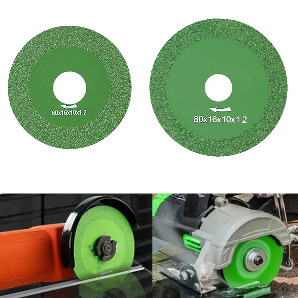 

1pcs 60/80mm Glass Cutting Disc Marble Saw Blade Ceramic Tile Polishing Grinding Disc For Angle Grinder Cutting Jade