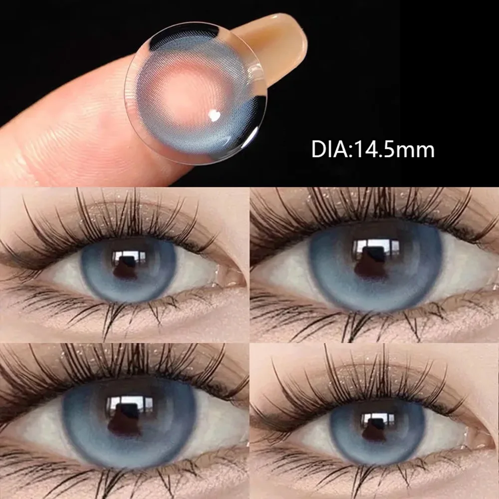 RU доставка круглые контактные линзы большие для глаз по рецепту естественного