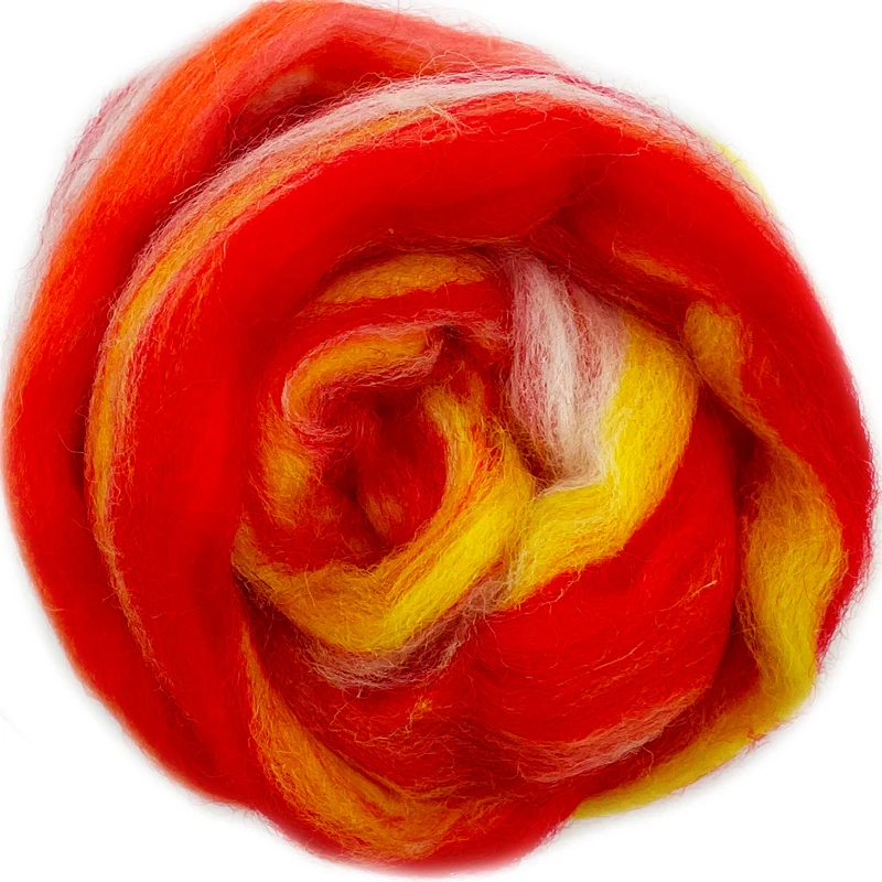 5g 10 г градиентная цветная серия валяние Шерсть-ровинг Шерстяное волокно для