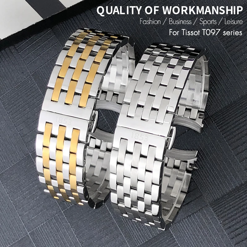 Браслет из нержавеющей стали 14 мм 20 ремешок для часов Tissot 1853 T097 T097.410 T097.407 T097.010