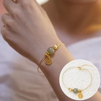 retro chinese style stone bracelet simple national style size adjustable available jewelry gifts for woman