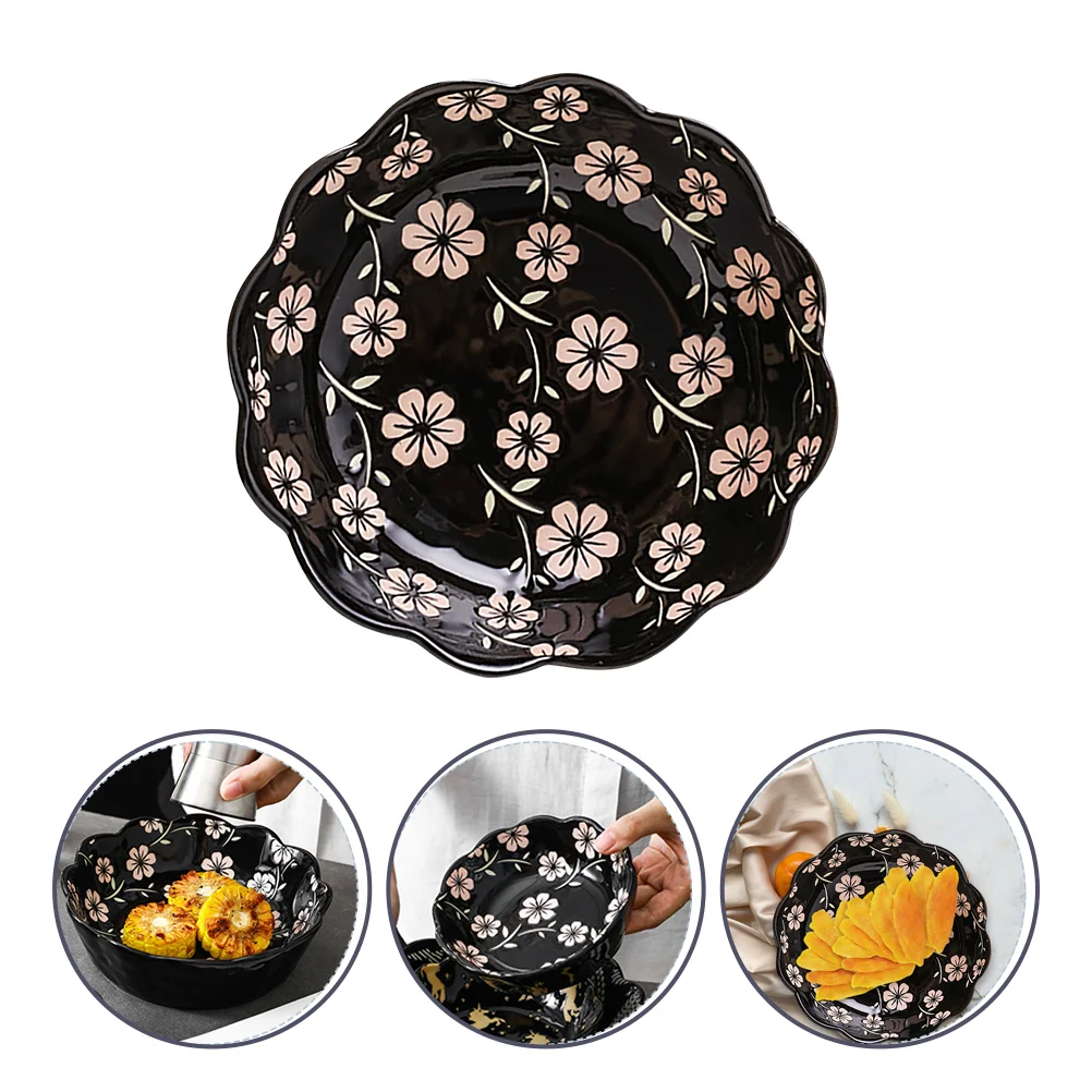 

Ceramic Salad Bowl Delicate Dessert Container Food Serving Bowl Home Tableware