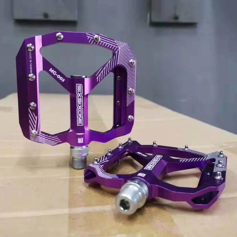 Фото SIXSIXONE MG-003 MTB велосипед с плоской педалью с ЧПУ, герметичные подшипники из алюминиевого сплава, нескользящие большие педали Peilin №3
