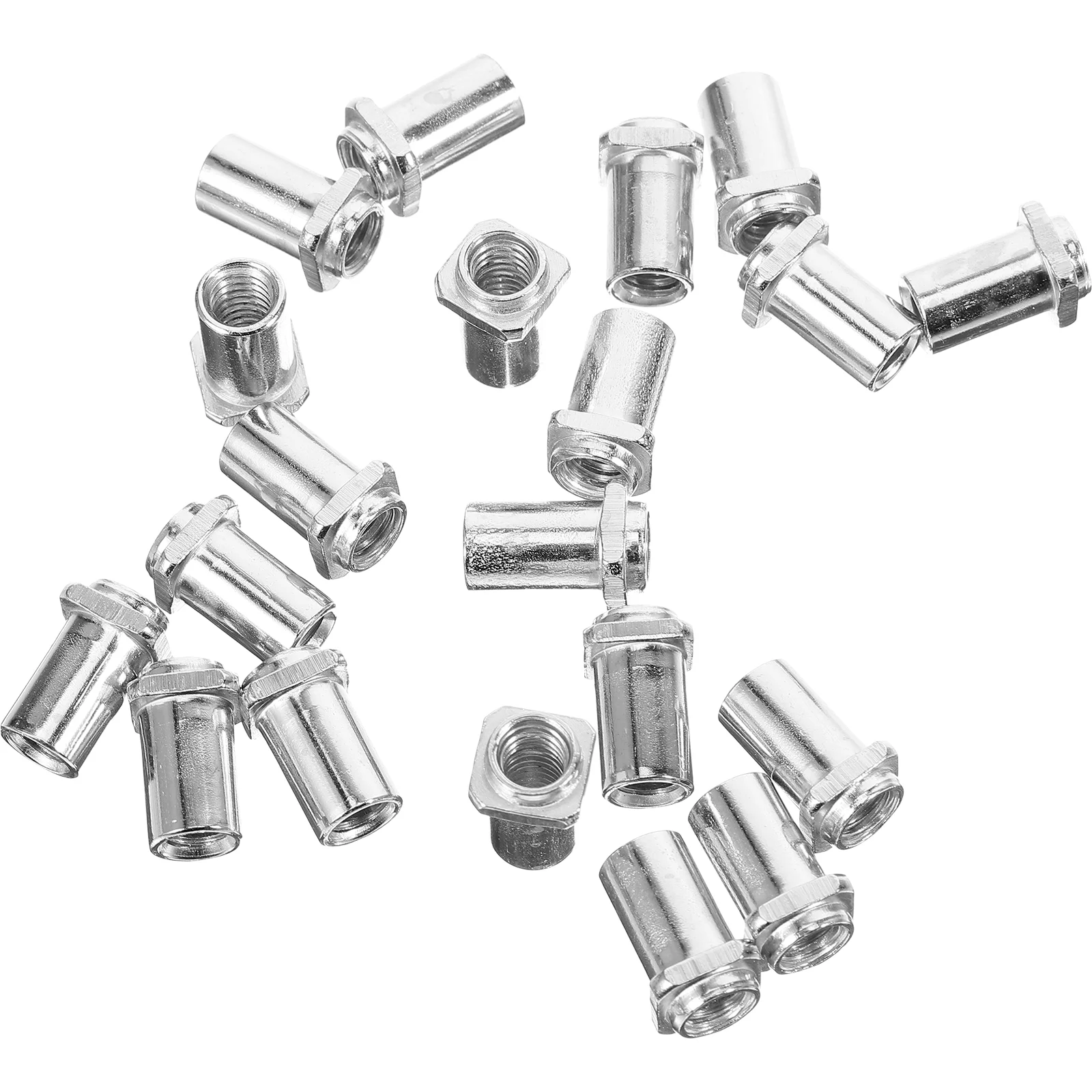 20 Pcs Replacement Tom Lug Swivel Nuts Spare Part for Drum Parts Floor Supply Iron